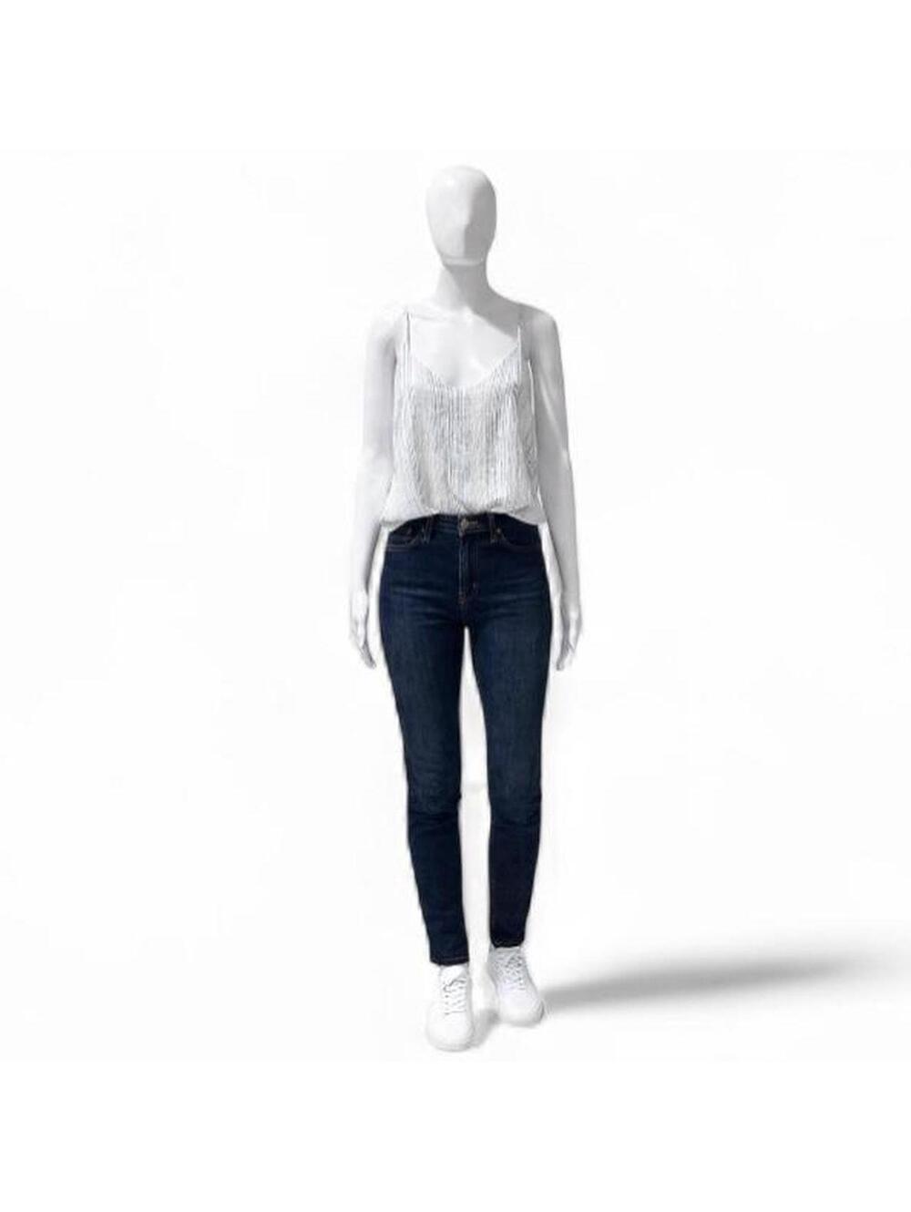 Lulus Women's Blue and White Vests-tanks-cami